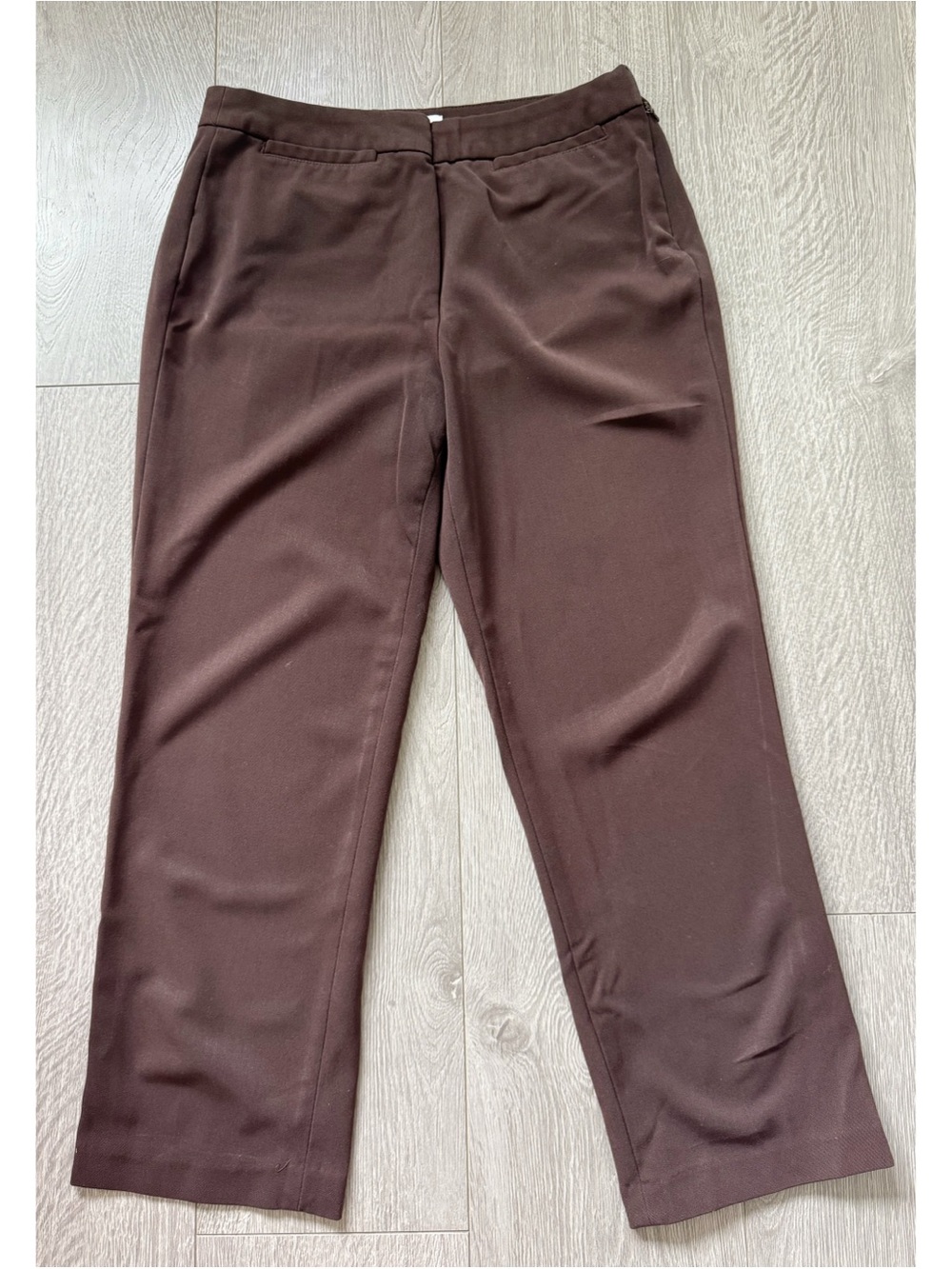 Charter Club Ankle Length Brown Slack Pants